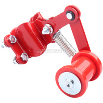 Chain Adjuster Tensioner Guide With Guide Wheels For Pit Pro Dirt Bike 4 Wheel ATV QUAD Universal Motorcycle - RED