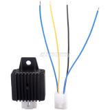 4 Pin 12V Voltage Regulator Rectifier With Cable Wire Harness Plug For 50cc 70cc 90cc 110cc 125cc 140cc Pit Dirt Bike Quad ATV 4 Wheel Motorcycle