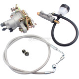 Rear Brake Caliper & Master Cylinder & Hose Line for 2002-2006 Polaris Sportsman 600 700 800 1910690 1910301 1910790 1910766