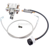 Rear Brake Caliper & Master Cylinder & Hose Line for 2002-2006 Polaris Sportsman 600 700 800 1910690 1910301 1910790 1910766