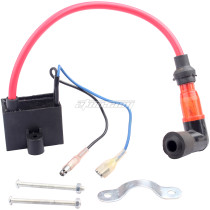 Racing CDI Ignition Coil With Mounting Screw Fit For 49cc - 50cc 60cc 66cc 80cc 2-stroke Engine Motor Motorized Bicycle Bike - RED