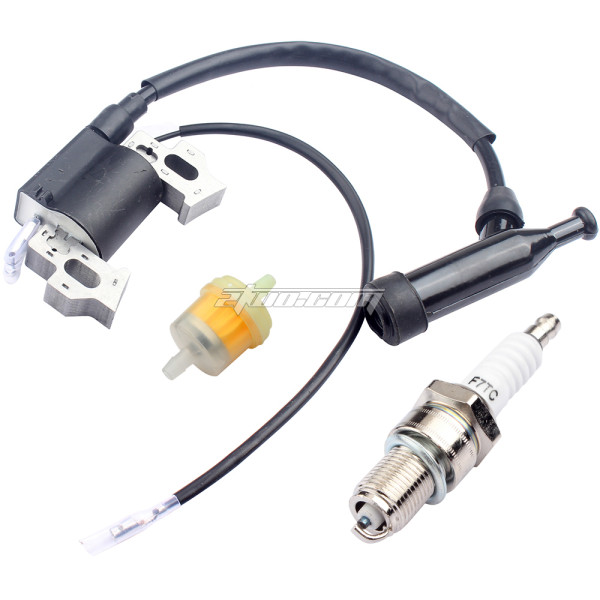 lgnition Coil Spark Plug For Predator 212cc 5.5 6.5 HP 69730 69727 196cc Coleman Ct200u Baja MB200 Motovox Gx160 Gx200