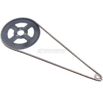 25H Chain Sprocket Set Steel 10mm 11T Front Sprocket 29mm 80T Rear Sprocket 146 Link Drive Chain For 47cc 49cc 2 Stroke Mini Moto Pocket Bike ATV Quad 4 Wheeler Go Kart Scooter