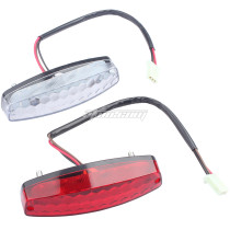 LED Red Rear Tail Brake Light for 50 cc 70CC 90 cc 110cc 125cc Taotao SunL JCL Coolster Roketa Kazuma Chinese ATVs Quad 4 Wheeler Pit Dirt Bike