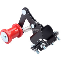 Chain Adjuster Tensioner Guide With Guide Wheels For Pit Pro Dirt Bike 4 Wheel ATV QUAD Universal Motorcycle - Red + Brake