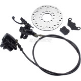 Left Hydraulic Brake Master Cylinder Caliper With Brake Pad 160mm Brake Disc Disk Replacement For Chinese 50cc 70cc 90cc 110cc 125cc 150cc Taotao Sunl ATV Quad 4 Wheel Motorcycle