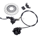 Left Hydraulic Brake Master Cylinder Caliper With Brake Pad 160mm Brake Disc Disk Replacement For Chinese 50cc 70cc 90cc 110cc 125cc 150cc Taotao Sunl ATV Quad 4 Wheel Motorcycle
