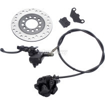 Left Hydraulic Brake Master Cylinder Caliper With Brake Pad 160mm Brake Disc Disk Replacement For Chinese 50cc 70cc 90cc 110cc 125cc 150cc Taotao Sunl ATV Quad 4 Wheel Motorcycle