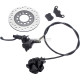 Left Hydraulic Brake Master Cylinder Caliper With Brake Pad 160mm Brake Disc Disk Replacement For Chinese 50cc 70cc 90cc 110cc 125cc 150cc Taotao Sunl ATV Quad 4 Wheel Motorcycle