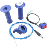 Blue 22MM Twist Throttle Accelerator Handle Set with Kill Switch For 50cc 110cc 150cc 250cc Mini Bike ATV Quad Pit Dirt Bike Motorcycle