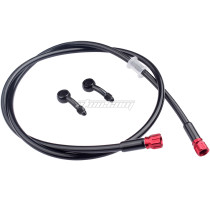1.2M 28° Brake Hose Dirt Bike Braided Steel Hydraulic Reinforce Brake Line Clutch Oil Tube Pipe For Scooter AN3 Quad ATV 4 Wheeler Buggy Go Kart Dirt Pit Bike UTV Motorcycle Universal