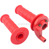 Red Throttle Twist Grip Set W/cable Aluminum Housing Holder For 50cc-250cc CRF XR BBR TTR KLX Predator 212cc Coleman CT100U MB200 Dirt Pit Bike Quad ATV Buggy 4 Wheel Motorcycle