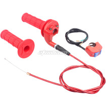 NEW RED 22MM Twist Throttle Accelerator Handle Set with Kill Switch For 50cc 110cc 150cc 250cc Mini Bike ATV Quad Pit Dirt Bike Motorcycle