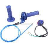 NEW Blue 22MM Twist Throttle Accelerator Handle Set with Kill Switch For 50cc 110cc 150cc 250cc Mini Bike ATV Quad Pit Dirt Bike Motorcycle