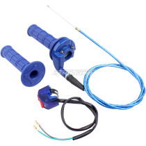 NEW Blue 22MM Twist Throttle Accelerator Handle Set with Kill Switch For 50cc 110cc 150cc 250cc Mini Bike ATV Quad Pit Dirt Bike Motorcycle