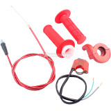 NEW RED 22MM Twist Throttle Accelerator Handle Set with Kill Switch For 50cc 110cc 150cc 250cc Mini Bike ATV Quad Pit Dirt Bike Motorcycle