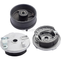 Wheel Hub with 4 Stud Drum Brake Housing + Shoes For Chinese Fit for 125cc 150cc 250cc Taotao Quad Dirt Bike ATV 4 Wheel Dune Buggy
