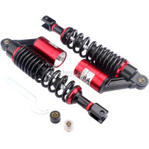 320MM Rear Forked U-type Air Shock Absorbers Fits Honda Suzuki Yamaha Kawasaki  GY6 Scooter Electric Scooter ATV Go Kart Quad Dirt Sport Bikes Universal Motorcycle - Red