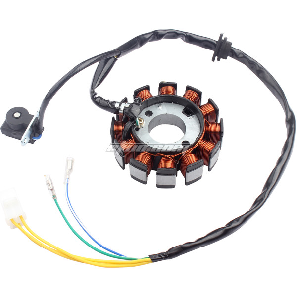 Magneto Ignition Stator Coil 12 Pole Full DC 3-Phase For GY6 125cc 150cc Scooter Moped ATV Go Kart 4 Wheel Quad Motorcycle