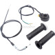 Throttle Cable Twist Throttle Handle Grip Assembly for 2 Stroke Engine 80cc 100cc 49cc 50cc Gas Motor Motorized Bicycle Bike Parts with 7/8inch 22mm Handlebar