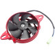 Aluminum Alloy CNC Radiator Fan Electric Cooling Thermal Fan Motor 12V for Chinese 150cc 200cc 250cc Quad ATV 4 Wheeler Buggy Go Kart Dirt Pit Bike UTV Motorcycle - RED