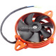 Aluminum Alloy CNC Radiator Fan Electric Cooling Thermal Fan Motor 12V for Chinese 150cc 200cc 250cc Quad ATV 4 Wheeler Buggy Go Kart Dirt Pit Bike UTV Motorcycle - Orange