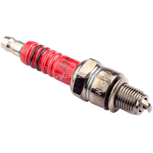 A7TC Spark Plug 50cc 70cc 90cc 110cc 125cc 150cc Chinese ATV Dirt Pit Bike Go Kart GY6 Moped Quad Red
