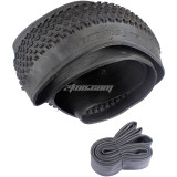 26x2.35 Folding Bike Tires with Inner Tubes, 26 Inch Cruiser Bike Tire, 59-559 Bicycle Tires for Beach Bikes Off Road Bikes Hybrid Bicycles 26x2.30 26x2.35 26x2.40