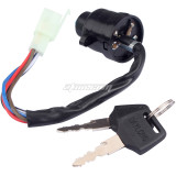 Ignition Switch 4 Wires 2 Key For YAMAHA V50 Motorcycle