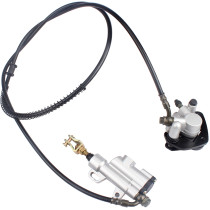 Rear Brake Master Cylinder With Caliper For 50cc 70cc 90cc 110cc Go Kart Karting ATV UTV Quad Dirt Bike ATV Dune Buggy