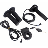 Carbon Fiber Electric Throttle Turn Grip Handlebar Accelerated Handle Throttle with Key Ignition for Ridstar For Ridstar Q20 Surron Throttle Ebike Electric Dirt Bike Scooter Mountain Bike