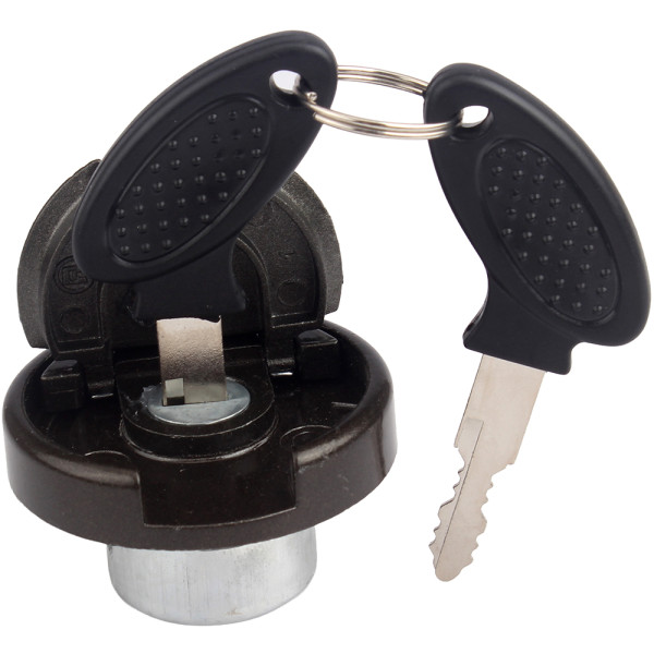 Gas Tank Cap Lock With Keys For GY6 49cc-180cc engine Scooter Moped ATV Dune Buggy Go Kart Dirt Pit Bike - Black