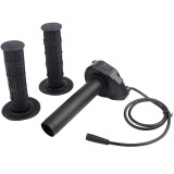 7/8in 22mm Handlebar Full Twist Throttle for Super 73 RX/R/S2/ZX, Ebike Throttle 3Pin Grip Kit, 12V-72V Plug and Play for Bafang Mid Drive Kit BBS01B BBS02B BBSHD