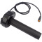 7/8  22mm Handlebar Full Twist Throttle for Super 73 RX/R/S2/ZX, Ebike Throttle 3Pin Grip Kit, 12V-72V Plug and Play for Bafang Mid Drive Kit BBS01B BBS02B BBSHD