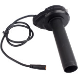 7/8  22mm Handlebar Full Twist Throttle for Super 73 RX/R/S2/ZX, Ebike Throttle 3Pin Grip Kit, 12V-72V Plug and Play for Bafang Mid Drive Kit BBS01B BBS02B BBSHD