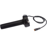 7/8  22mm Handlebar Full Twist Throttle for Super 73 RX/R/S2/ZX, Ebike Throttle 3Pin Grip Kit, 12V-72V Plug and Play for Bafang Mid Drive Kit BBS01B BBS02B BBSHD