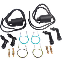 Ignition Coils And Spark Plug Caps Set For Honda CB350F CB400F CB500 CB550 30510-333-013 30501-323-003 30501-404-000