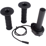 7/8in 22mm Handlebar Full Twist Throttle for Super 73 RX/R/S2/ZX, Ebike Throttle 3Pin Grip Kit, 12V-72V Plug and Play for Bafang Mid Drive Kit BBS01B BBS02B BBSHD