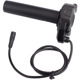 7/8  22mm Handlebar Full Twist Throttle for Super 73 RX/R/S2/ZX, Ebike Throttle 3Pin Grip Kit, 12V-72V Plug and Play for Bafang Mid Drive Kit BBS01B BBS02B BBSHD