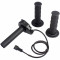 Full Twist Throttle Handle with Male Connector Rolling Bearing & Cable Kit Compatible Fit for Yozma IN10 Valtinsu Strike Shadow SX Electric Electric Dirt Pit Bike Motorcycle