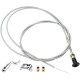 Universal Choke Cable 63 inch Inner 60 inch Conduit Push Pull Control cable with Heavy Duty Outer Sheath Silver for 237 Rotary 703971 290831