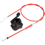7/8in 22mm Metal Thumb Throttle Cable Accelerator Handle Assembly For Chinese 50cc 70cc 90cc 110cc 125cc 250cc ATV Quad Go Kart - RED
