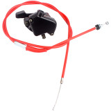 7/8in 22mm Metal Thumb Throttle Cable Accelerator Handle Assembly For Chinese 50cc 70cc 90cc 110cc 125cc 250cc ATV Quad Go Kart - RED