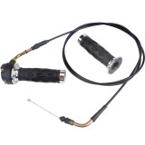 Throttle Twist Grip Set with 7/8  or 22mm handlebar Throttle Cable for 50cc 80cc 125cc 150cc QMB139 GY6 Motor Scooter Motorcycle