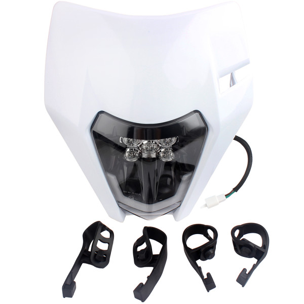 LED Headlight Plate For KTM EXC EXCF SX SXF XCF XCFW XCW 125 250 350 450 Head Lamp Light Mask Electric Dirt Bike Motorcycle