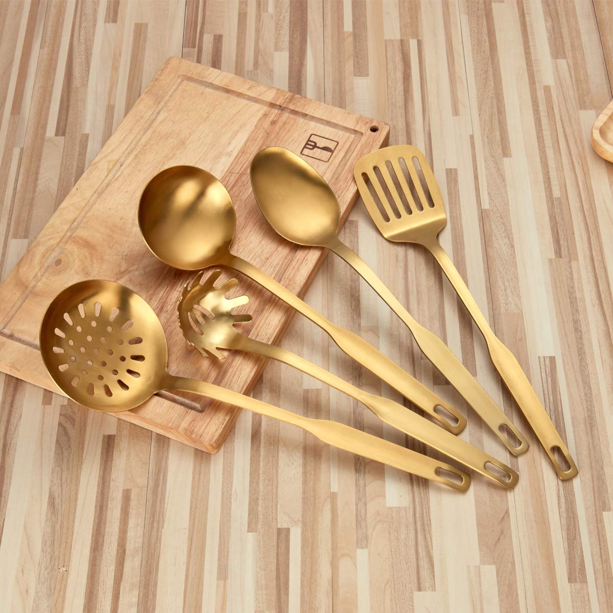 Brass/Gold Cooking Utensils Set … curated on LTK