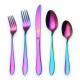 20 Piece Colorful Flatware Set, Service for 4 (Shiny Colorful)