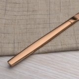 20-Piece Titanium Rose Gold Plated Stainless Steel Flatware Set(shiny Copper)