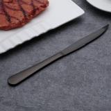 6 Black Titanium Plating Stainless Steel Steak Knives