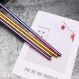 Reusable Golden Drinking Straw and Colorful Drinking Straws Straight and Bent Metal Straws with Brushes Set of 18